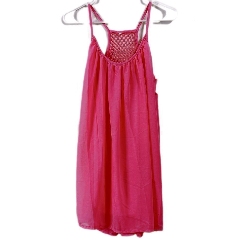 Pink Ruched Tie Front Babydoll Dress‎